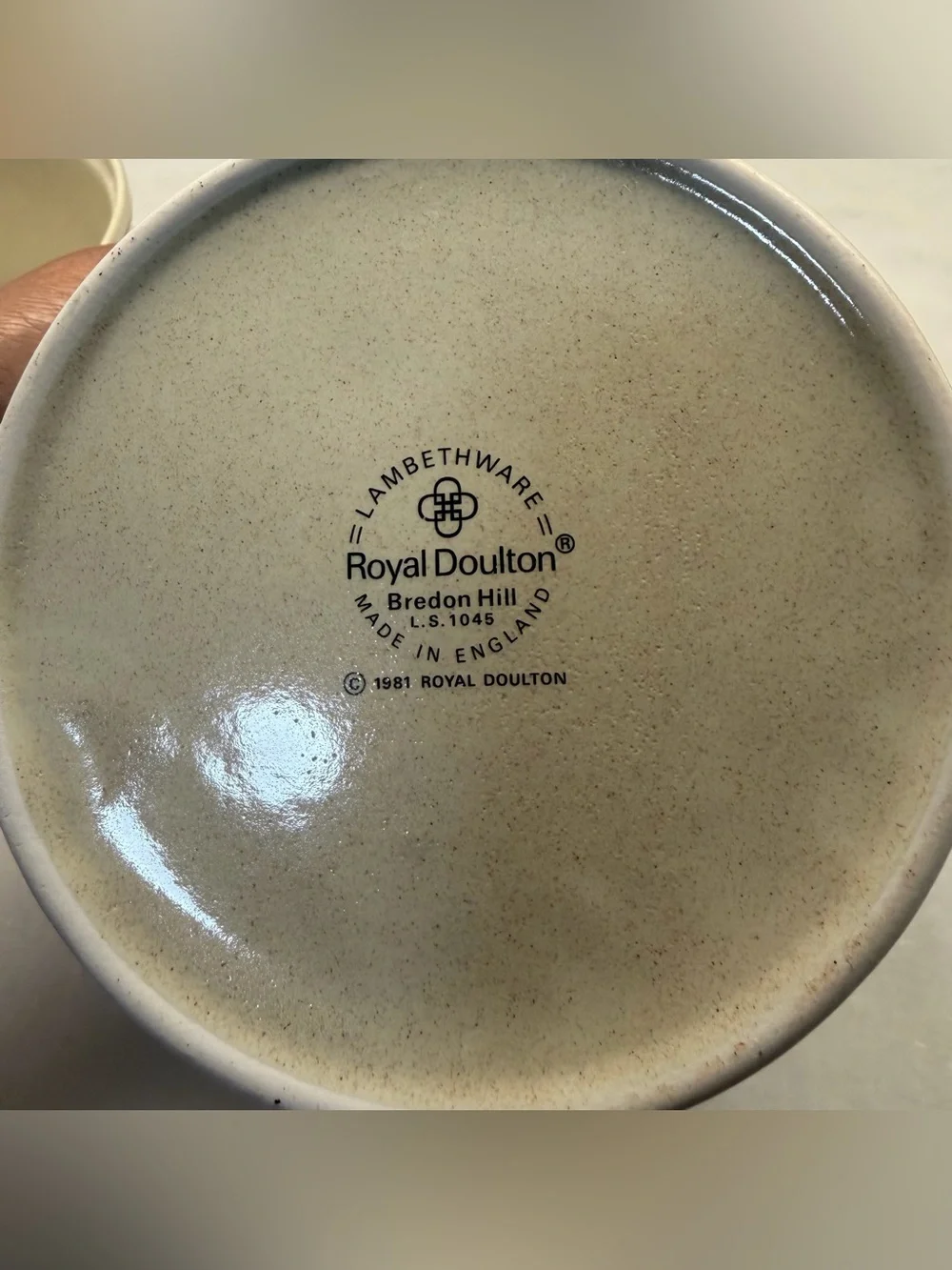 Royal Doulton Cream Floral Ceramic Ramekin with Pink and Purple Accents
